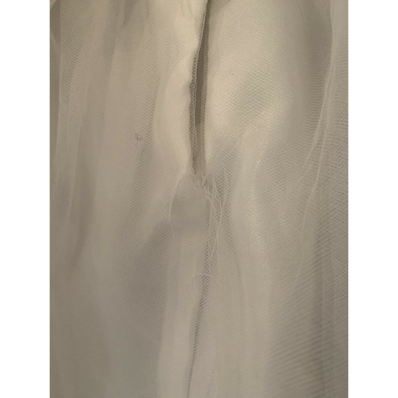 Girls Little Angels White Dress Sz 12 Communion Flower Girl Bridal Tulle Party - Picture 7 of 11